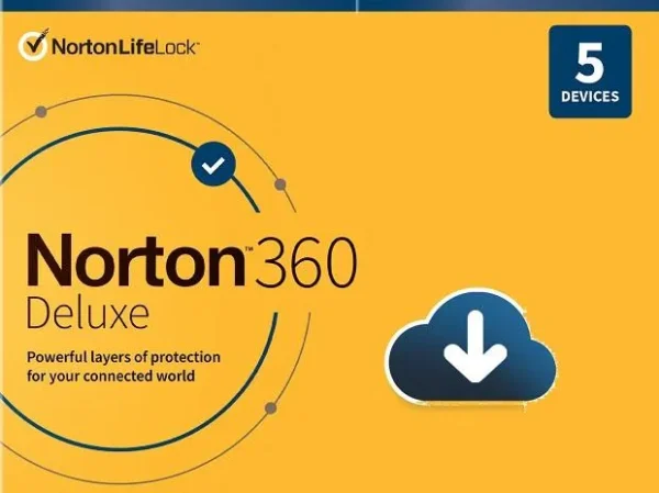 Norton 360 Deluxe | Multiple layers of protection for your devices 5 Devices | 1 Year Susbscription