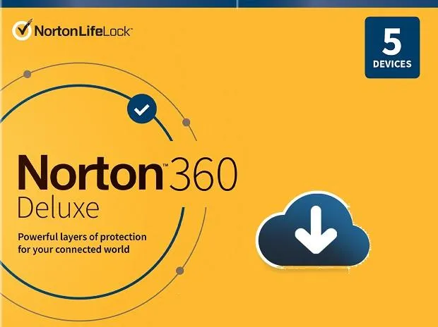Norton 360 Deluxe | Multiple layers of protection for your devices 5 Devices | 1 Year Susbscription