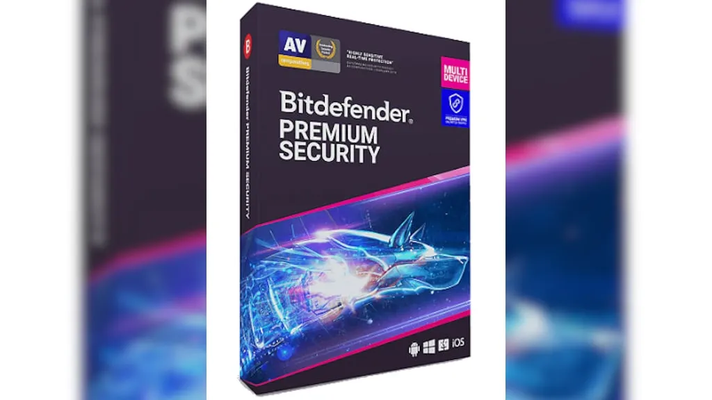 Bitdefender Premium Security (with Unlimited VPN and Premium Support) for 1 Device | 1 Year Susbcription