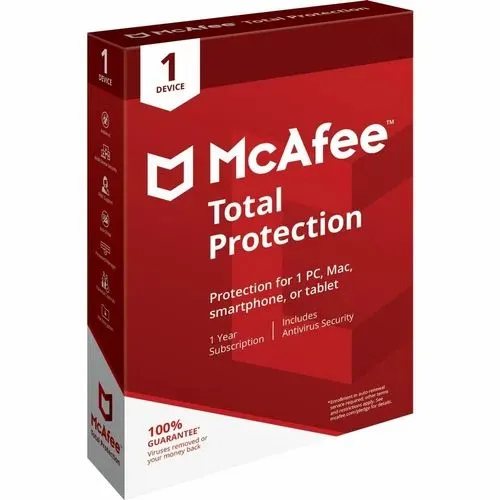 McAfee Total Protection Bind Key 1 Device 1 Year